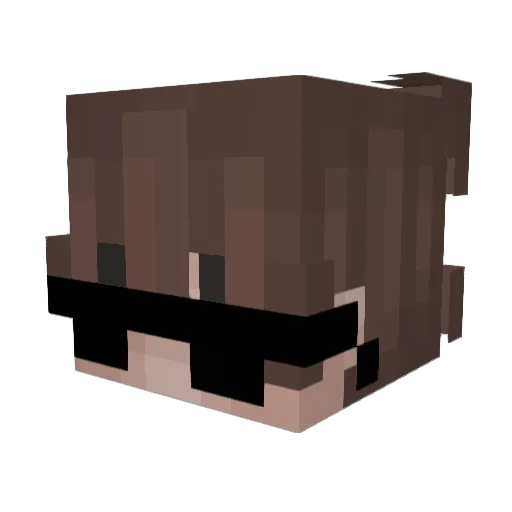 spritwer Minecraft avatar head, 3D render