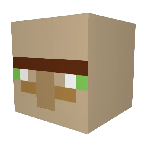 sprmike Minecraft avatar head, 3D render