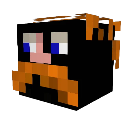 sprooot Minecraft avatar head, 3D render