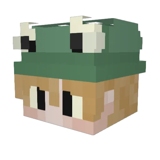 sproutboi99 Minecraft avatar head, 3D render