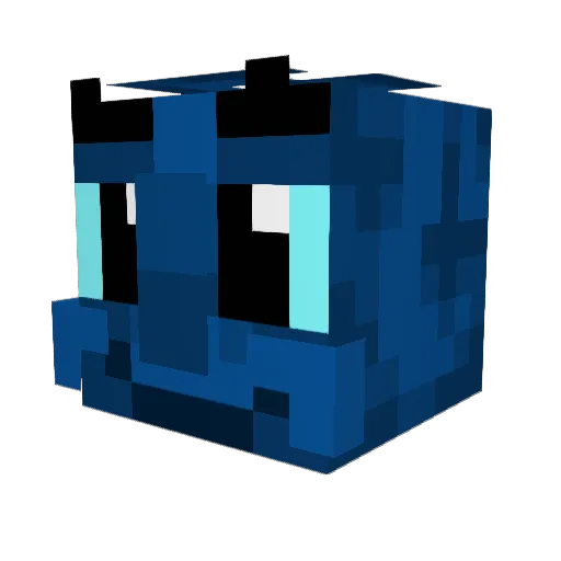 sprritz Minecraft avatar head, 3D render