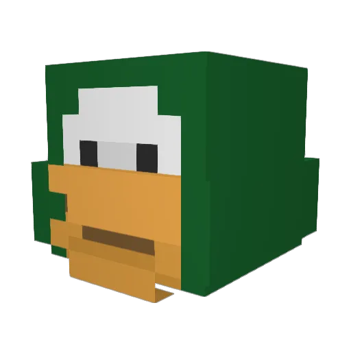 sprywings Minecraft avatar head, 3D render