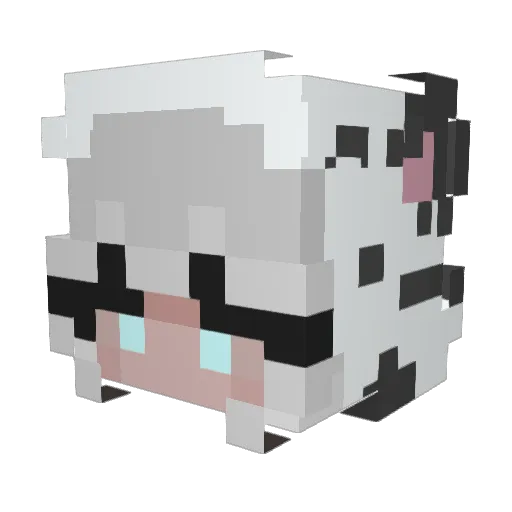 spspsplll Minecraft avatar head, 3D render