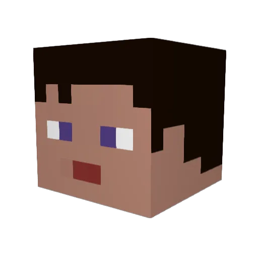 spucik Minecraft avatar head, 3D render