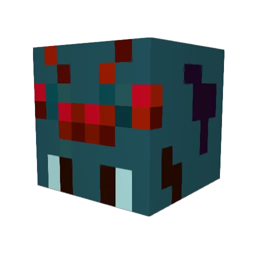 spud1000 Minecraft avatar head, 3D render
