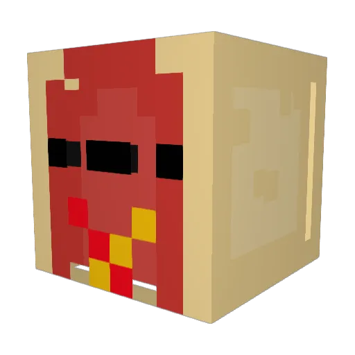 spudster910 Minecraft avatar head, 3D render