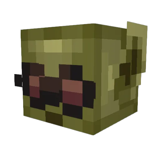 spudzees Minecraft avatar head, 3D render
