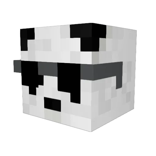 spukie Minecraft avatar head, 3D render