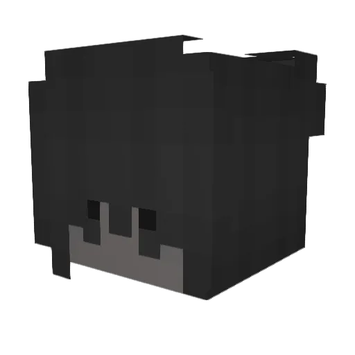 spukt Minecraft avatar head, 3D render