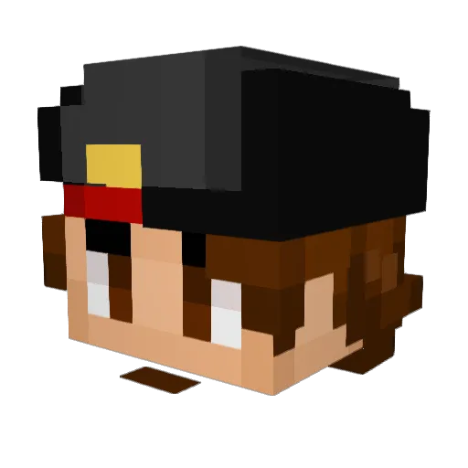 spunk_master Minecraft avatar head, 3D render