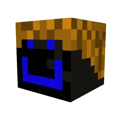 spurts555 Minecraft avatar head, 3D render