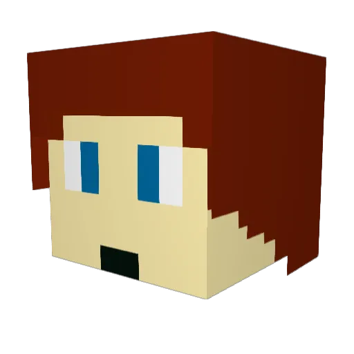 sputji78 Minecraft avatar head, 3D render