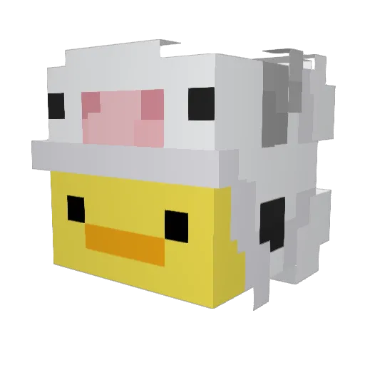spuungie Minecraft avatar head, 3D render