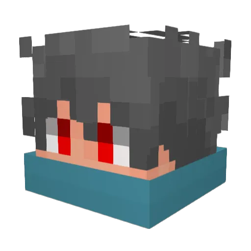 spuuqy Minecraft avatar head, 3D render
