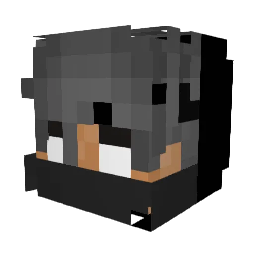 spxdezzz Minecraft avatar head, 3D render