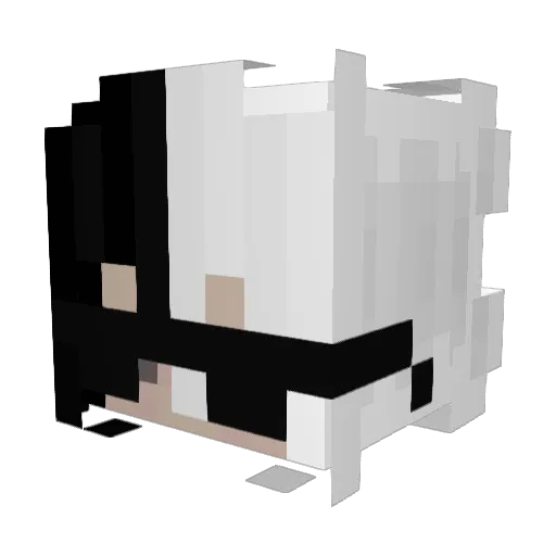 spxghetty Minecraft avatar head, 3D render