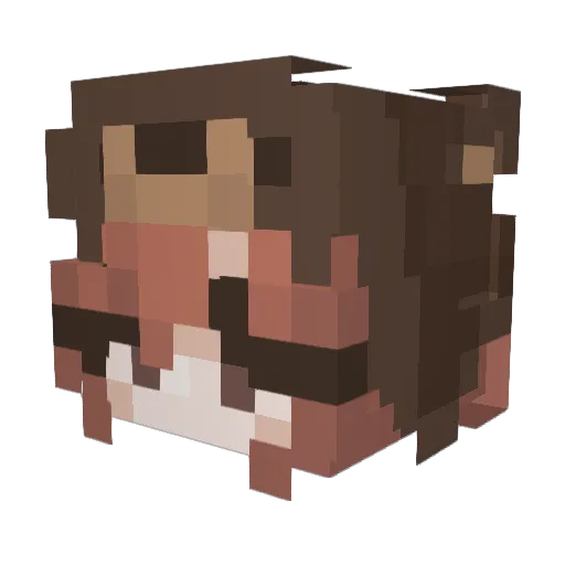 spxinkles08 Minecraft avatar head, 3D render