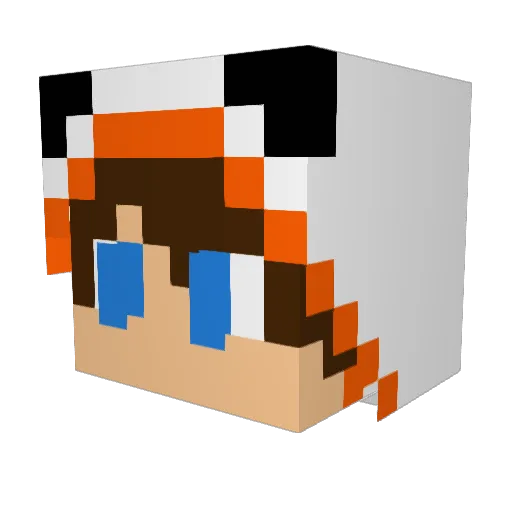 spy1234 Minecraft avatar head, 3D render