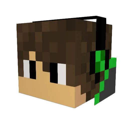 spy1345 Minecraft avatar head, 3D render