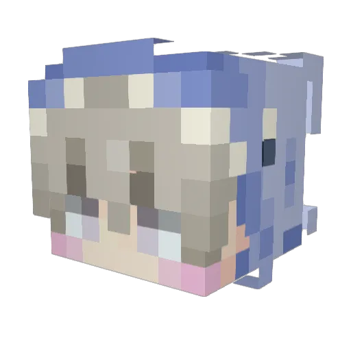 spy758 Minecraft avatar head, 3D render