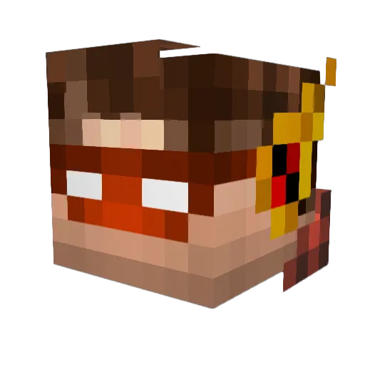 spyPBx Minecraft avatar head, 3D render