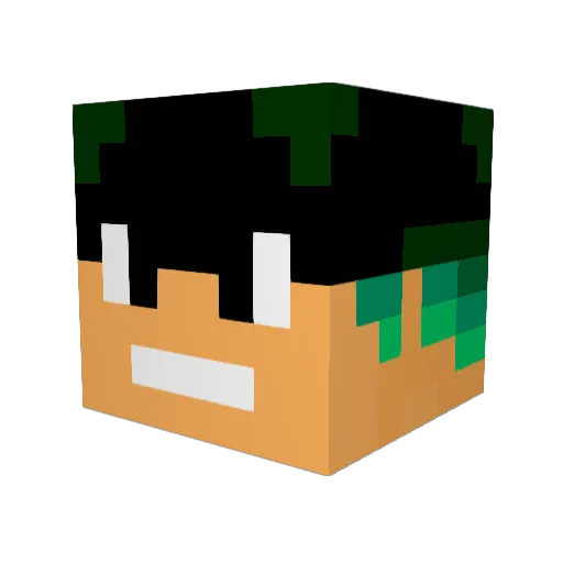 spy_19 Minecraft avatar head, 3D render