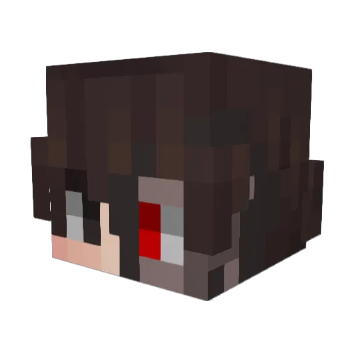 spyderpunk Minecraft avatar head, 3D render