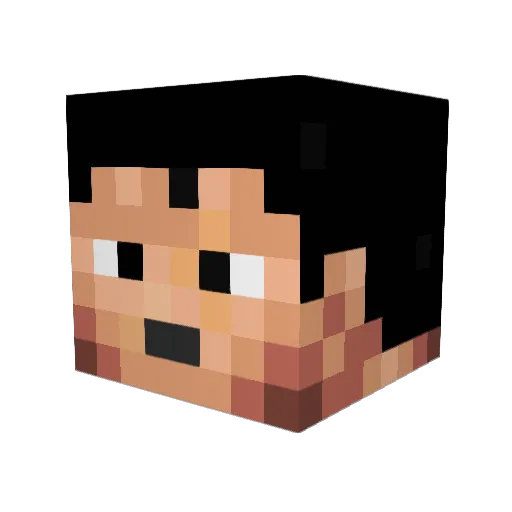 spydo6 Minecraft avatar head, 3D render