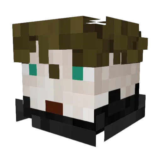 spyrcraft Minecraft avatar head, 3D render