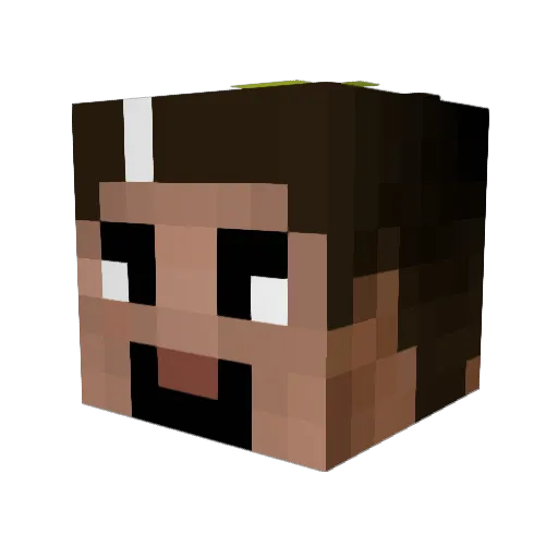 spyrex2000 Minecraft avatar head, 3D render