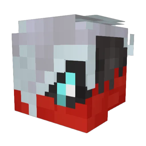 spyro16 Minecraft avatar head, 3D render
