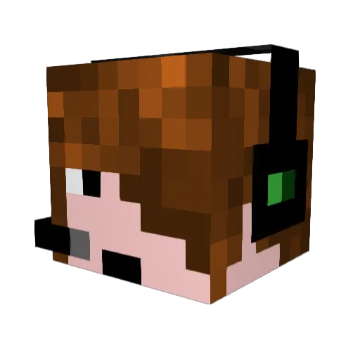 spyroninjago Minecraft avatar head, 3D render