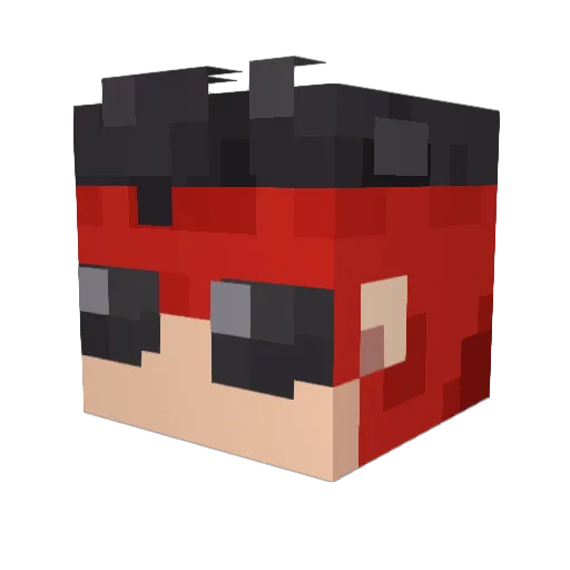 sqaphire Minecraft avatar head, 3D render