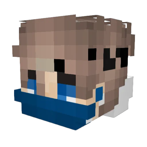 sqdKamerka___ Minecraft avatar head, 3D render