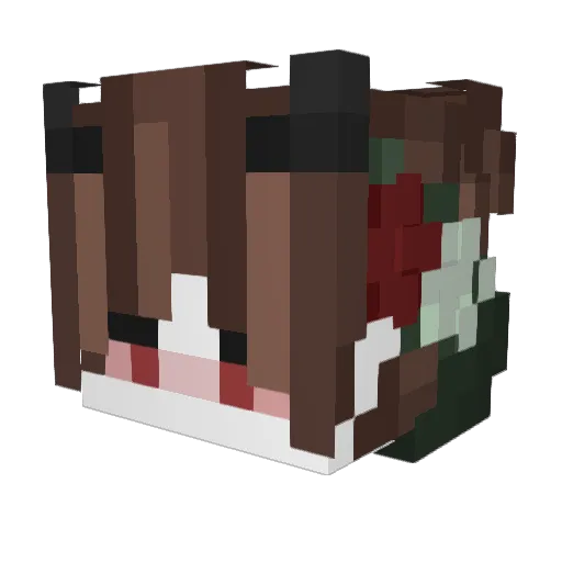 sqdNewer Minecraft avatar head, 3D render