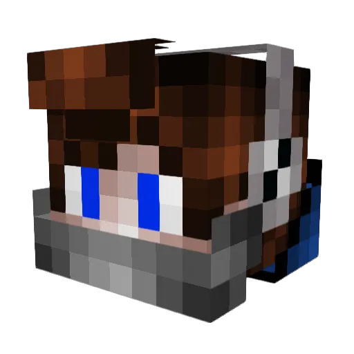 sqdNotice Minecraft avatar head, 3D render