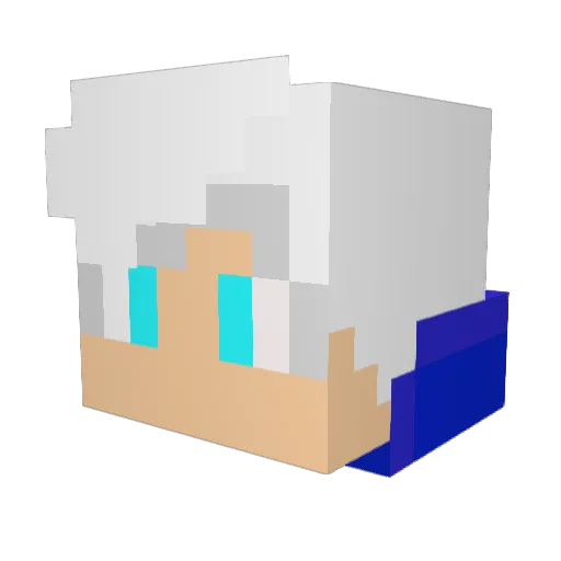 sqdYak Minecraft avatar head, 3D render