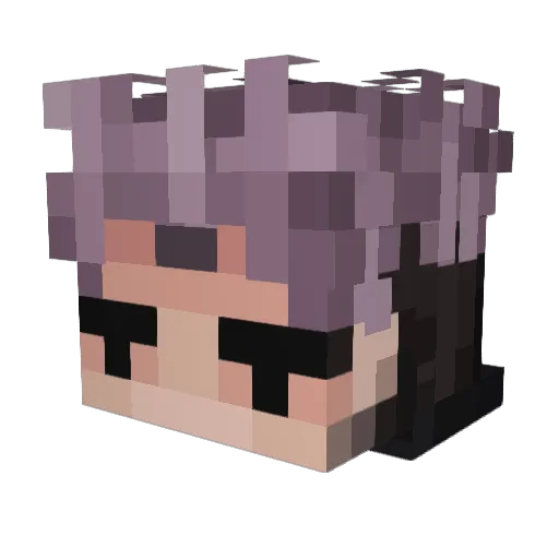 sqddu Minecraft avatar head, 3D render