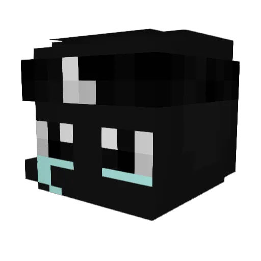 sqdnips Minecraft avatar head, 3D render