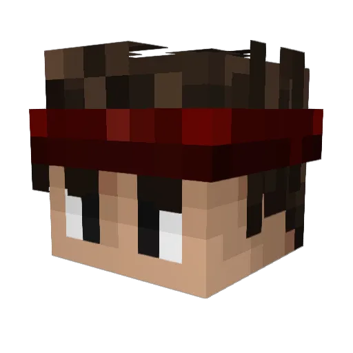 sqeazee Minecraft avatar head, 3D render