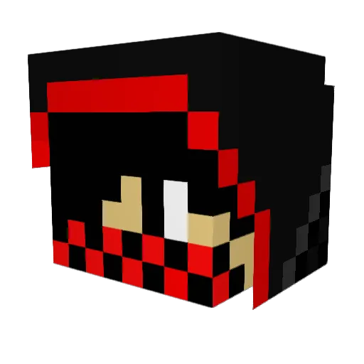 sqeeker777 Minecraft avatar head, 3D render