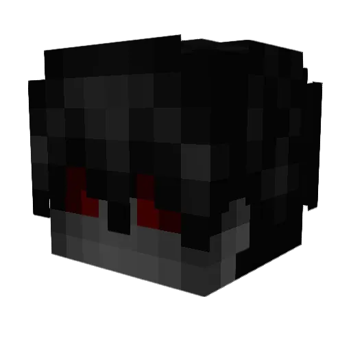 sqeer Minecraft avatar head, 3D render