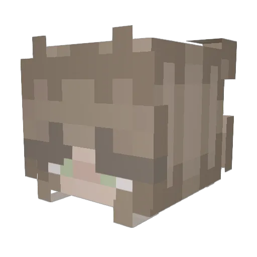 sqfieee Minecraft avatar head, 3D render
