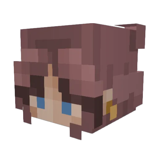 sqlnt Minecraft avatar head, 3D render