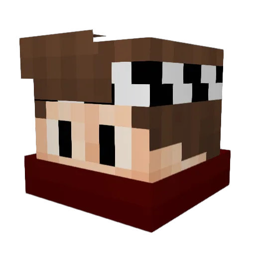 sqntrix Minecraft avatar head, 3D render