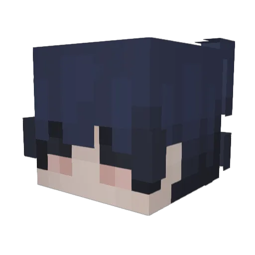 sqpremes Minecraft avatar head, 3D render