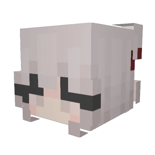sqrcu Minecraft avatar head, 3D render