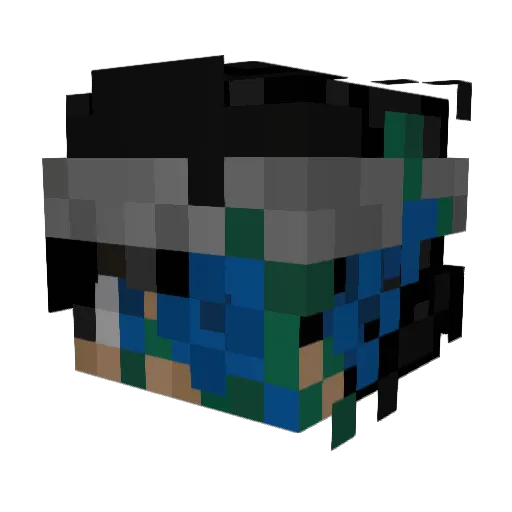sqsp Minecraft avatar head, 3D render
