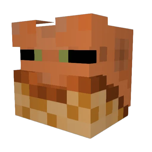 squabblinghorse Minecraft avatar head, 3D render