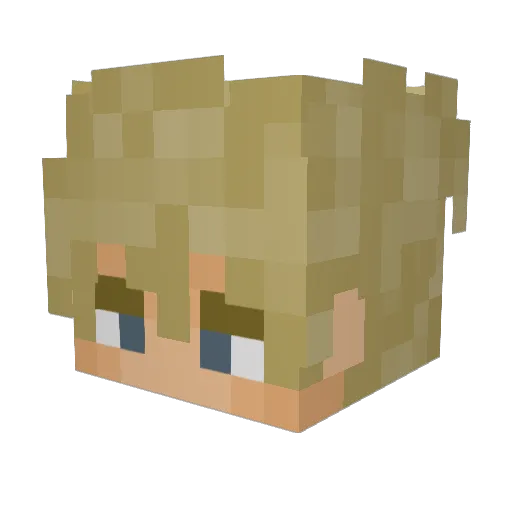 squackett Minecraft avatar head, 3D render